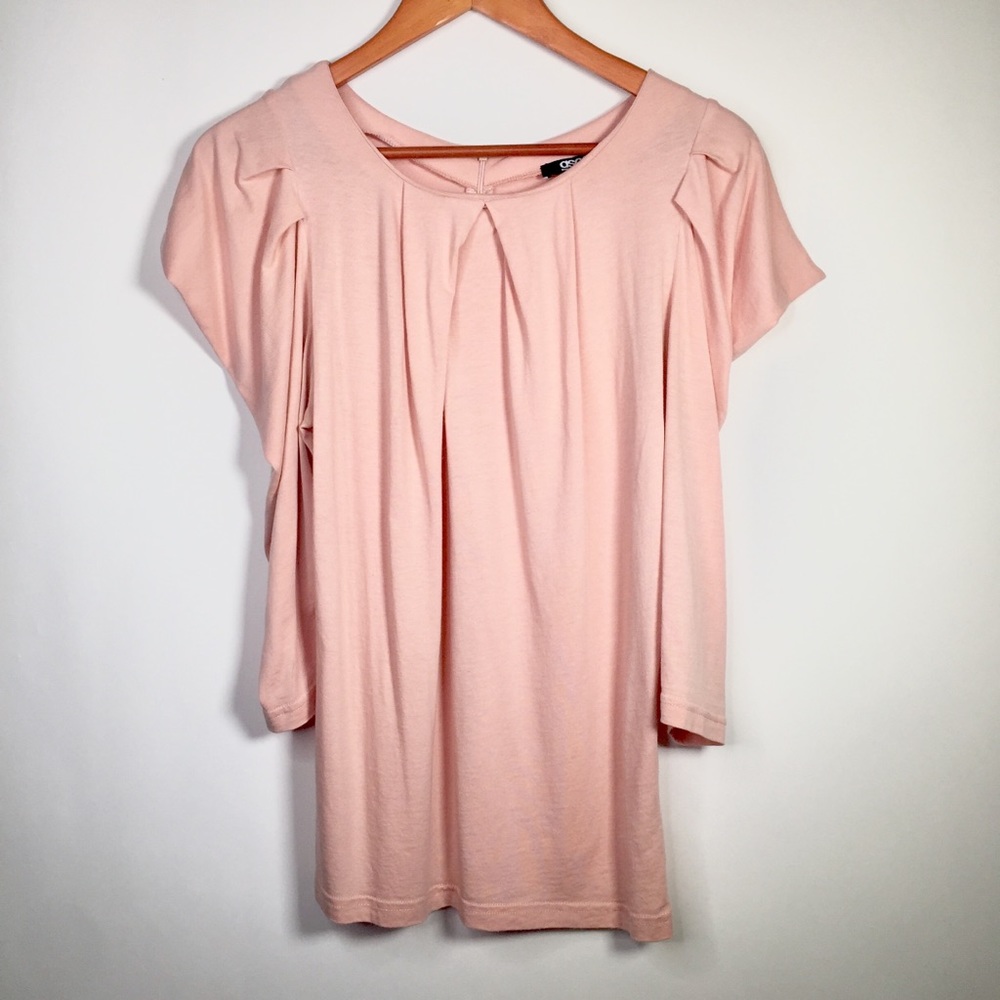 💰 5/25$ ♻️ ASOS Size 8 Peach Top - Picture 1 of 5